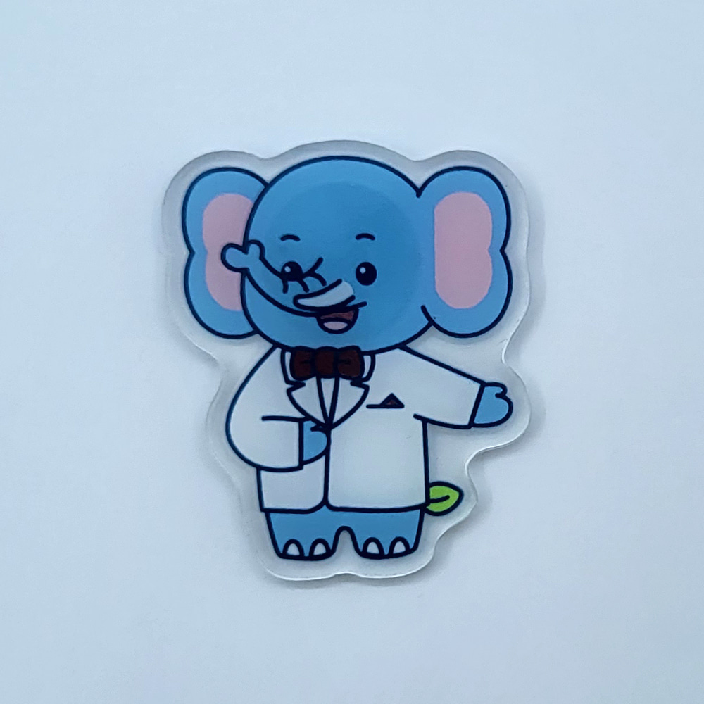 2D 아크릴 캐릭터 냉장고자석 - 코끼리 01